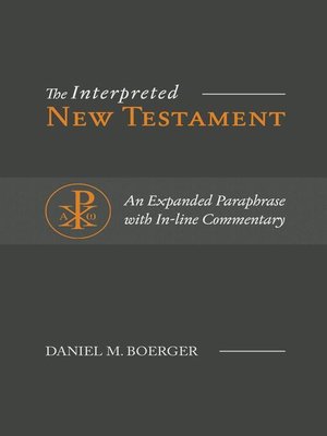 cover image of The Interpreted New Testament